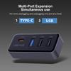 4-портовый USB-хаб-док-станция в бардачок, USB-адаптер для Tesla Model 3 Model Y, Автоаксессуары