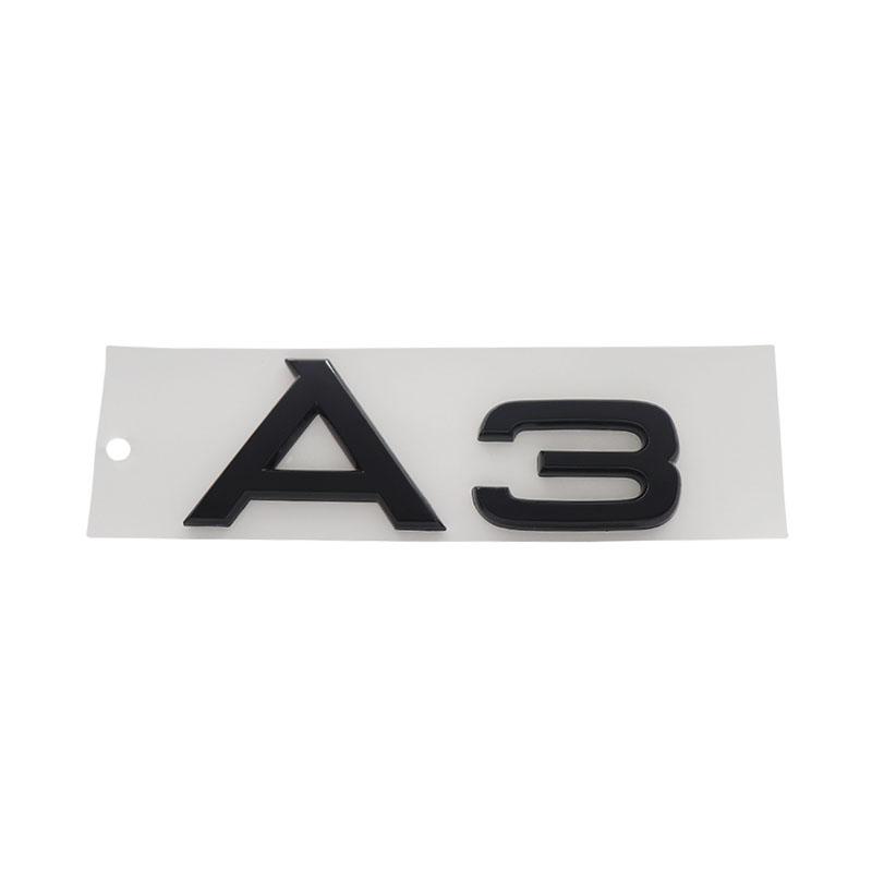 3D Premium A1 A2 A3 A4 A5 A6 A7 A8 Letters for Car Styling Accessories Car Engine Hood Fender Trunk Tail Rear Decal Emblem Badge Sticker