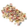 Flower Buttons Retro Rich   Vivid Colors   Wood Wide Application Craft Buttons for Clothing Bag