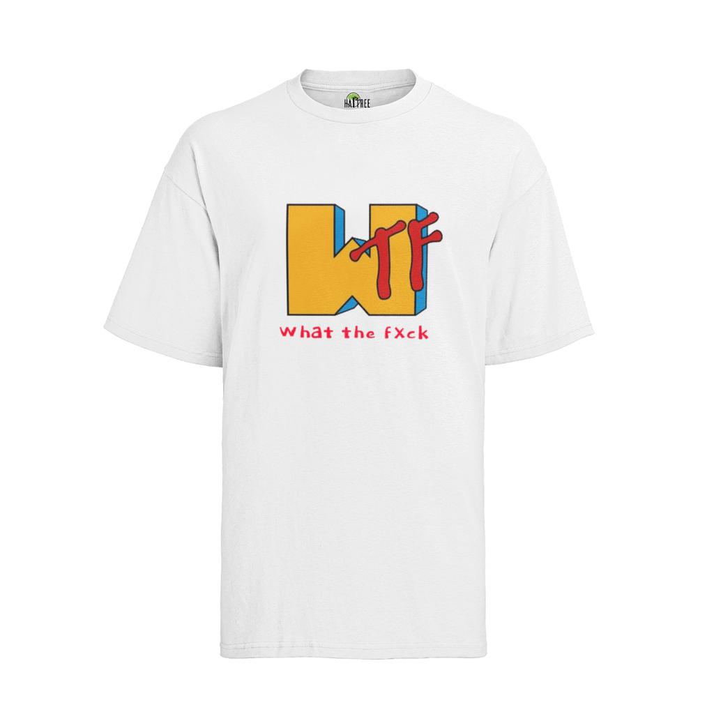 Unisex shirt Cotton Oversize Large Size WTF MTV Parody Funny Music TV Party Funny Gift Holiday Shirt Mens S-XXXL-