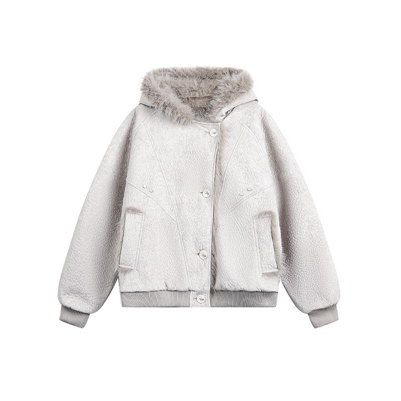 Мужская модная зимняя куртка из ПУ-кожи и хлопка с изображением горного орла - Толстая, теплая верхняя одежда для пар