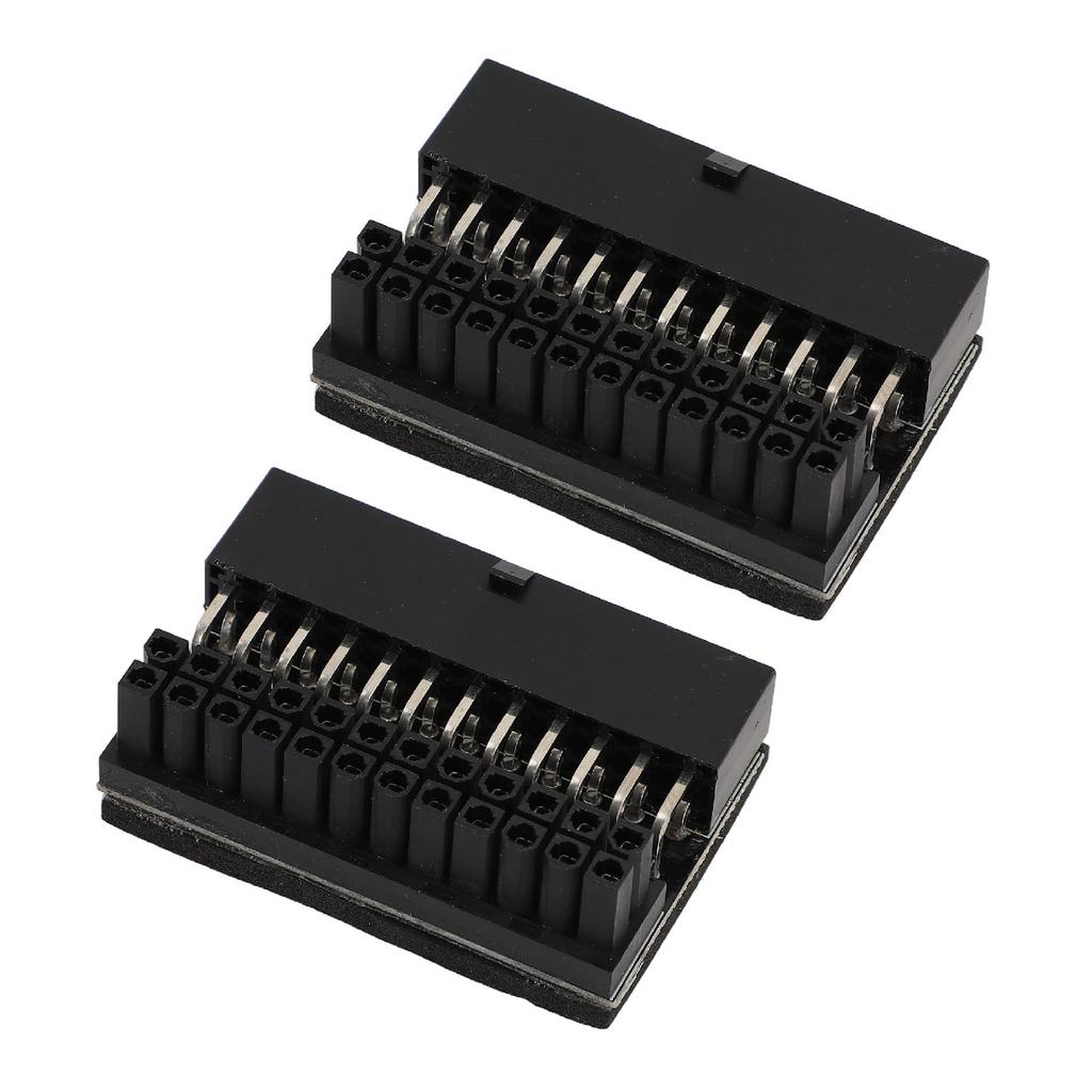 2PCS ATX 24 Pin 90 Degree адаптер материнская плата 24Pin Female to 24Pin Male 90 Degree Extension Connect