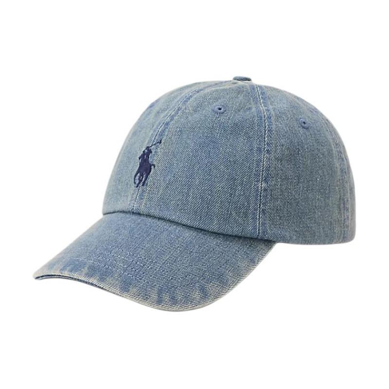 Polo Ralph Lauren Хлопковая бейсболка с шестипанельным дизайном для мужчин, индиго MAPOHGS0J422575400