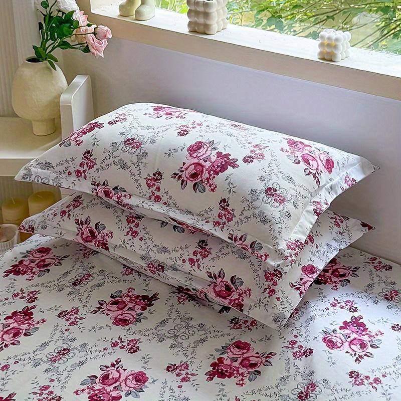 2 шт. Красивые новые наволочки с цветочным рисунком (Две наволочки, без подушки)