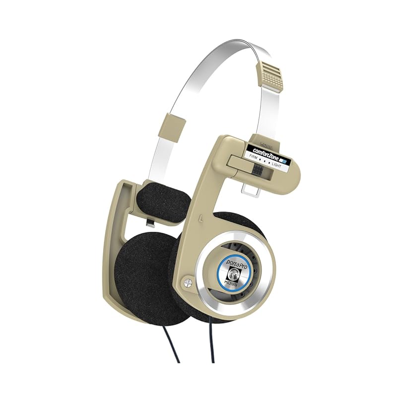 Koss Porta Pro Wired Limited Edition Rhythm Beige On Ear Headphones Inline Microphone Volume Control Touch Remote Control Comes with Hard Carrying