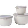 Rosti Mepal CIRQULA High Storage Nordic Set of 5703062NW Containers, White, 3,