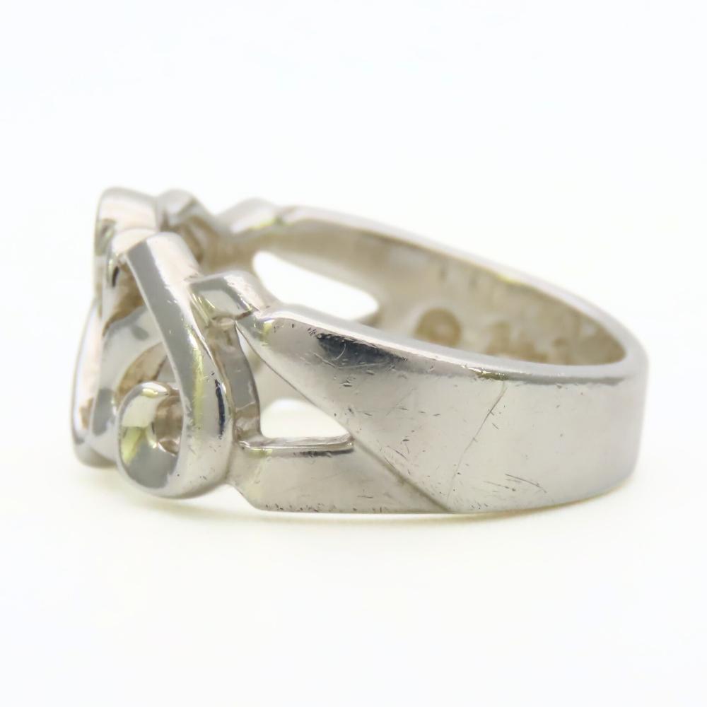 Used TIFFANY&Co. Ring Loving heart triple Paloma Picasso EU#50 Silver925 4.7g Silver Accessories