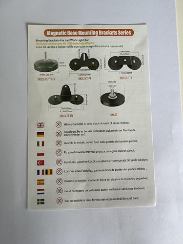 Магнитный кронштейн для крепления светодиодных балок, прочный кронштейн для легковых и грузовых автомобилей 4x4, яркий бар -C