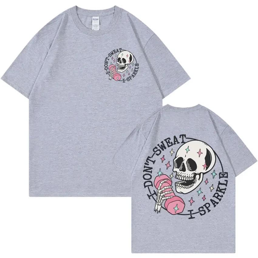 Забавные футболки с мышцами скелета для мамы, для спортзала, женские, унисекс, модные, в стиле 90-х, ретро, готические, летние, хлопковые, с коротким рукавом, уличная одежда