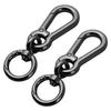 2 Pcs Swivel Trigger Snap Hook Lobster Claw Clasp Spring Loaded Clip, Double Opening Key Chain Clip for Bags Car Keys Keychain