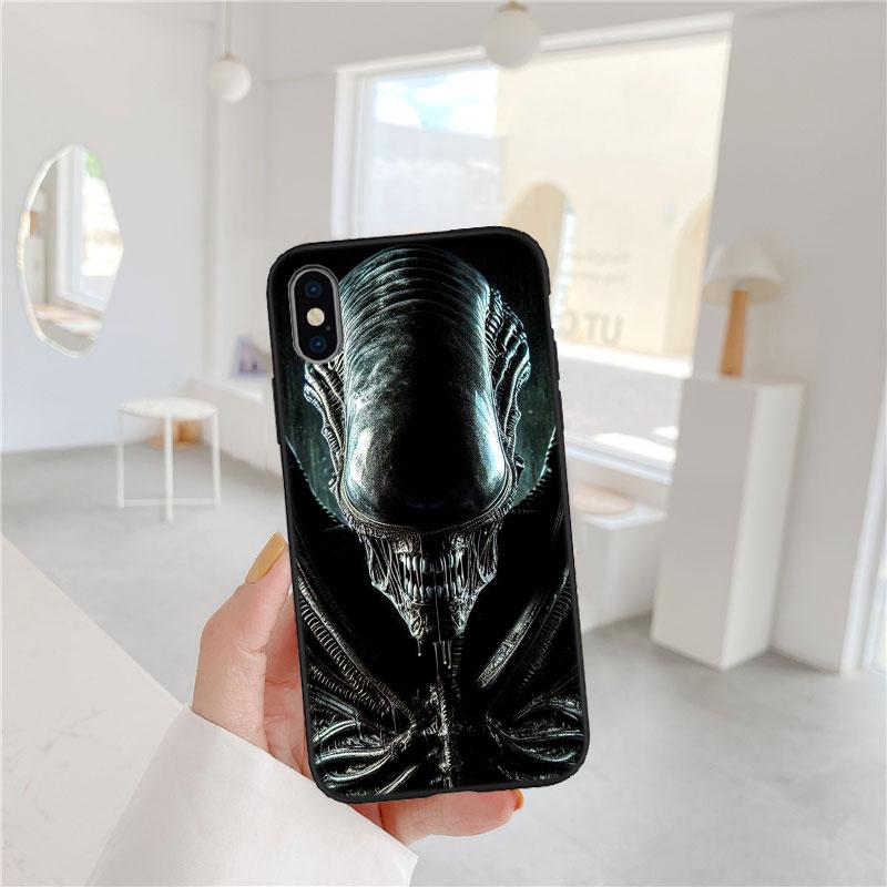 BF6 Чужой против Хищника Ксеноморф Мягкий чехол для телефона iPhone 16 15 14 13 12 Pro Max Plus Mini