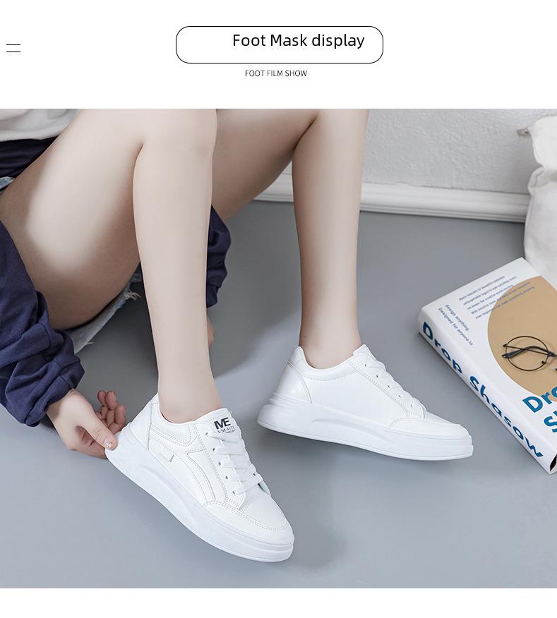 Маленькие белые туфли для женщин, осенние туфли на толстой подошве, модные, универсальные, нишевые студенческие спортивные и развлекательные туфли для женщин
