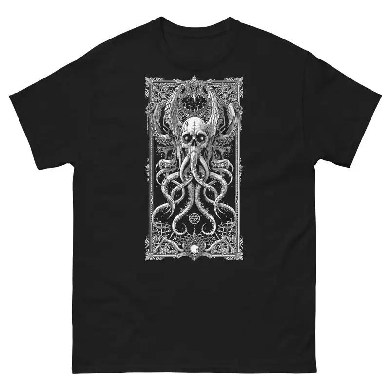 The Call Of Cthulhu Tee H P Lovecraft Tentacle Demon From Abyss T Shirt