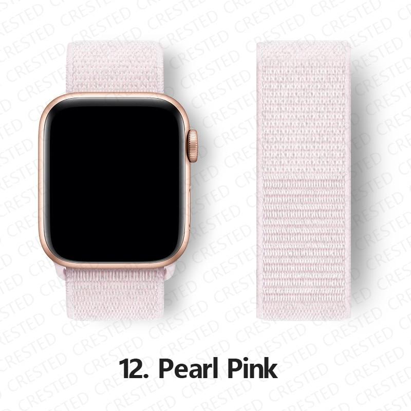 Нейлоновый ремешок для Apple, ремешок для часов 44 мм, 40 мм, 42 мм, 38 мм, браслет для умных часов, ремень, спортивный браслет-петля, iWatch series 3, 4, 5, 6, se, ремешок