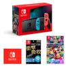 Nintendo Switch console Neon Neon Red Лицензированная эксклюзивная защитная ЖК-пленка Nintendo Switch Многофункциональная Mario Kart 8 Deluxe Switch Логотип Switch