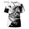 Fashion Beautiful Hockey Sports Men's T-shirts Short Sleeve 3D Printed Street Male Oversized Tops Man Clothing Casual Tees