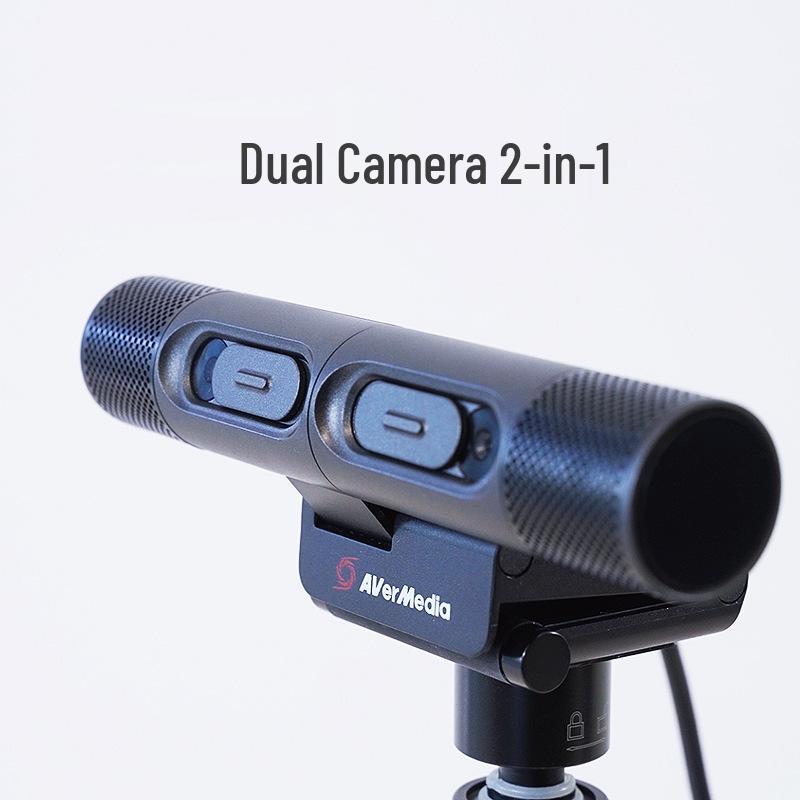 Dual-Camera HD Webcam for Live Streaming, Online Classes, and Video Conferencing