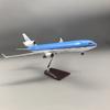 Новая модель самолета в масштабе 1/130 KLM MD11 Смола Литье под давлением Самолет W со светом и колесами для коллекции взрослых MD-11Самолет Подарки