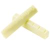 Musiclily Pro Urea Resin Plastic 43 мм струнный рифленый верхний порожек Gibson Type для 6-струнной гитары Les Flat Ivory of Paul/Acoustic Bottom, (Набор 2)