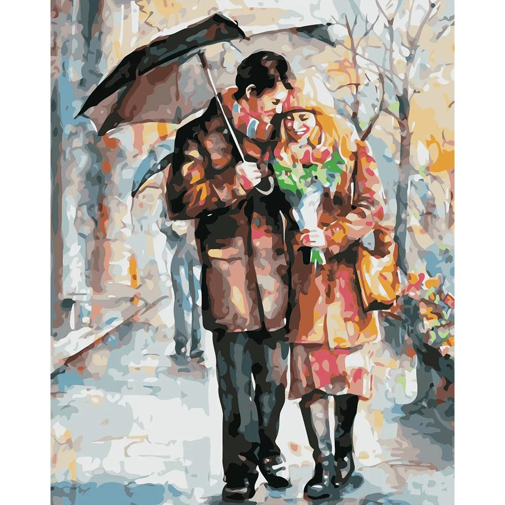 Безрамная картина, сделай сам, картина по номерам, женская раскраска по номерам, акриловая картина на холсте, ручная роспись, искусство рисования