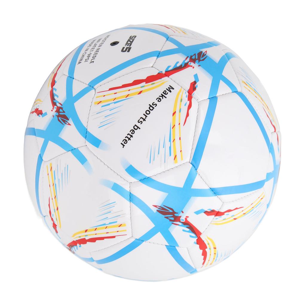 Adult Size 5 Soccer Ball PVC Soccer Ball Wear Resistant Explosion Proof Football for Game Training Practice Youth Adult