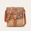 Niche Design Sense One Shoulder Crossbody Vertical Small Bag Fashion Vintage Printed Bark Women's Bag