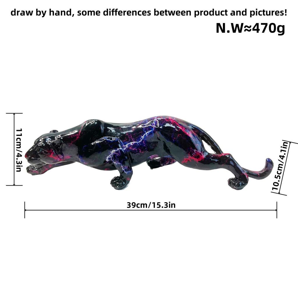 Творческие поделки из смолы Леопардовые украшения Домашний офис Винный шкаф Украшения Красочные украшения жираф