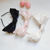 1Pcs Hair Accessories Spring/Summer Girl Glossy Bow Bezel Headband Solid Color Hair Band For Women