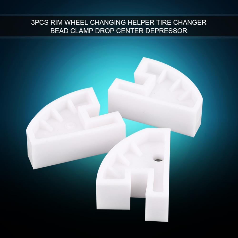 3PCS White Wheel Changing Helper Wear Resistant Drop Center Depressor Rim Pry Helper Tire Shop