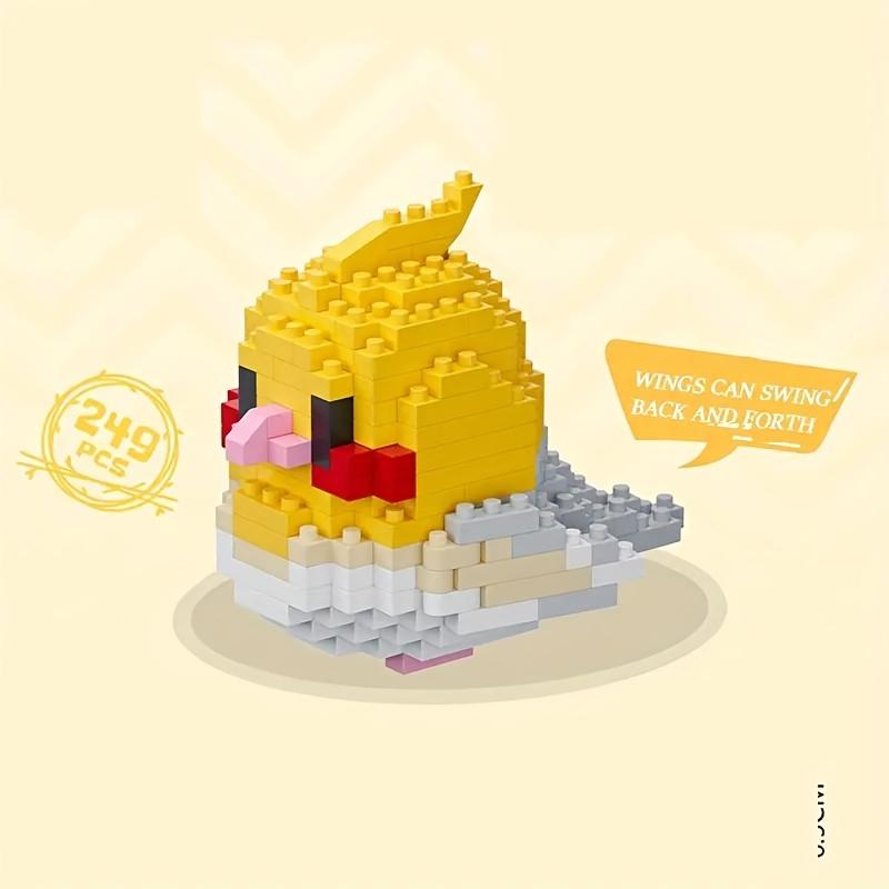 Креативные DIY Мультяшные Милые Птицы, Попугаи, Воробьи, Животные Строительные Блоки, Игрушки Модели для Сборки Птиц, Подарки для Домашнего Декора