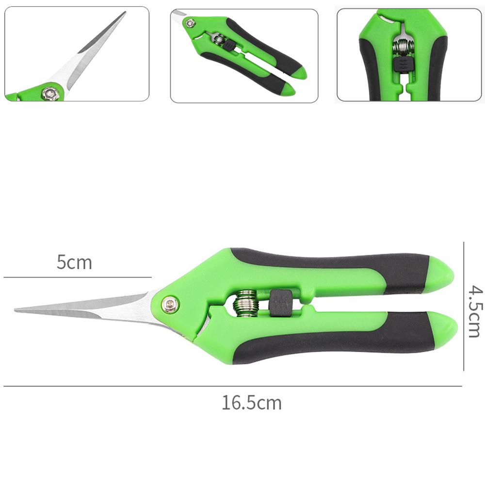 Garden Pruning Shears Set Stainless Steel Trimming Scissors for Flowers Branches Herbs with Non Slip Ergonomic Handles Tools