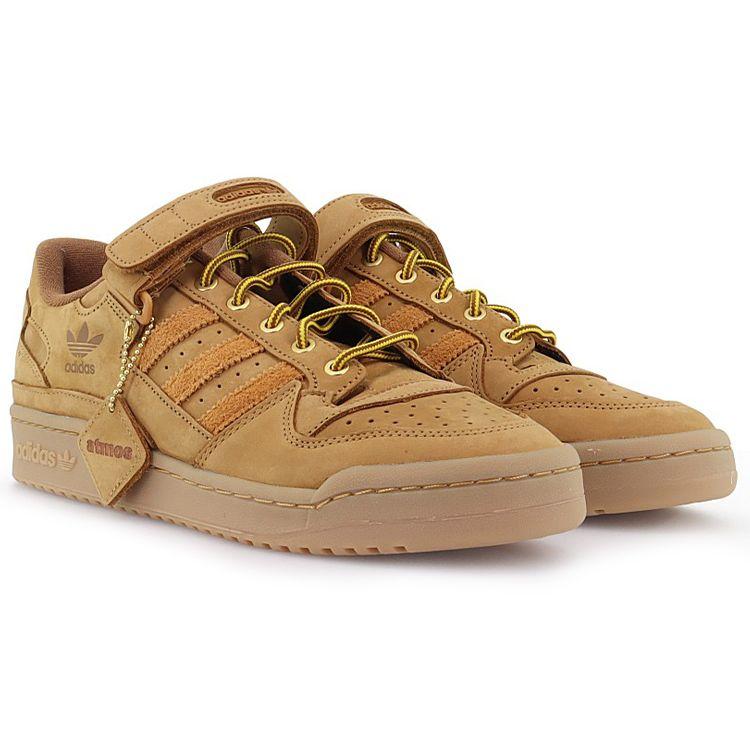 Atmos x adidas Forum Low Пшеничный Унисекс Кроссовки Коричневый Меса Камедь GX3953