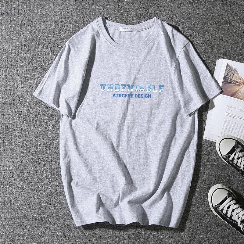 Мужская летняя свободная футболка, мужская спортивная дышащая футболка больших размеров с коротким рукавом, удобная повседневная футболка из чистого хлопка