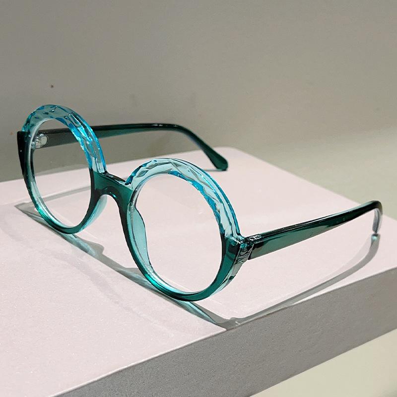 Oversized Round Vintage Anti Blue Light Optical Glasses Women Brand Designer Myopia Customize Prescription Eye Glasses Frame