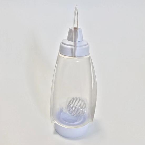1/2Pcs Batter Mixing Bottle with Blender Ball Wire Whisk Easy Clean Pancake Batter