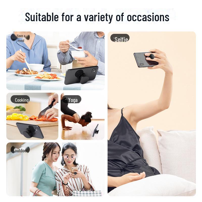 Телескопическая подставка для телефона с подушкой безопасности: Съемный держатель Push-Pull для рабочего стола