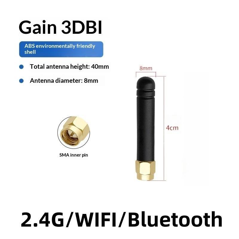 2Pcs Right/Bend Angle 2.4G Ultra Compact Mini WiFi Antenna With 2/3DBI Gain & SMA Male/Female Connector For Motherboard Modem