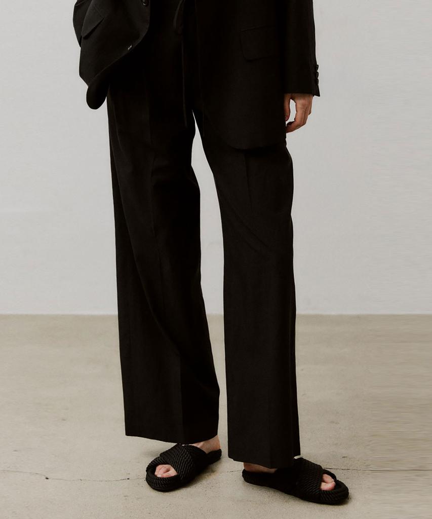 VIS A VIS Tencel Linen Pants (Black)