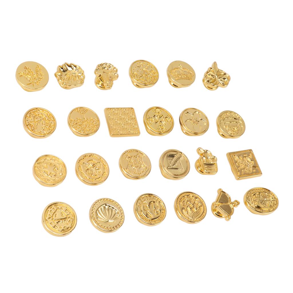 24 шт. Съемные штампы из сургуча, винтажные штампы из сургуча с подарочной коробкой для украшения подарка