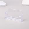 1Pc Clear Desk Shelf Box Storage Display Stand Acrylic Plastic Transparent Desktop Bussiness Card Holder Place Card Holder