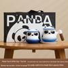 Cute Panda Ceramic Coffee Mug with Tea Caddy
