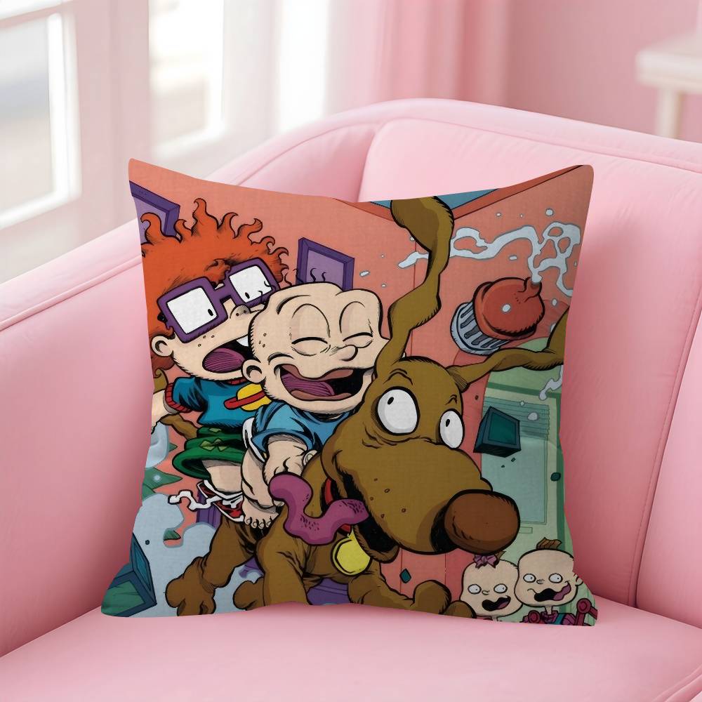 Классическая детская анимация R-Rugrats Подушка Наволочка Чехол для диванной подушки Украшение для комнаты Подарок для детей