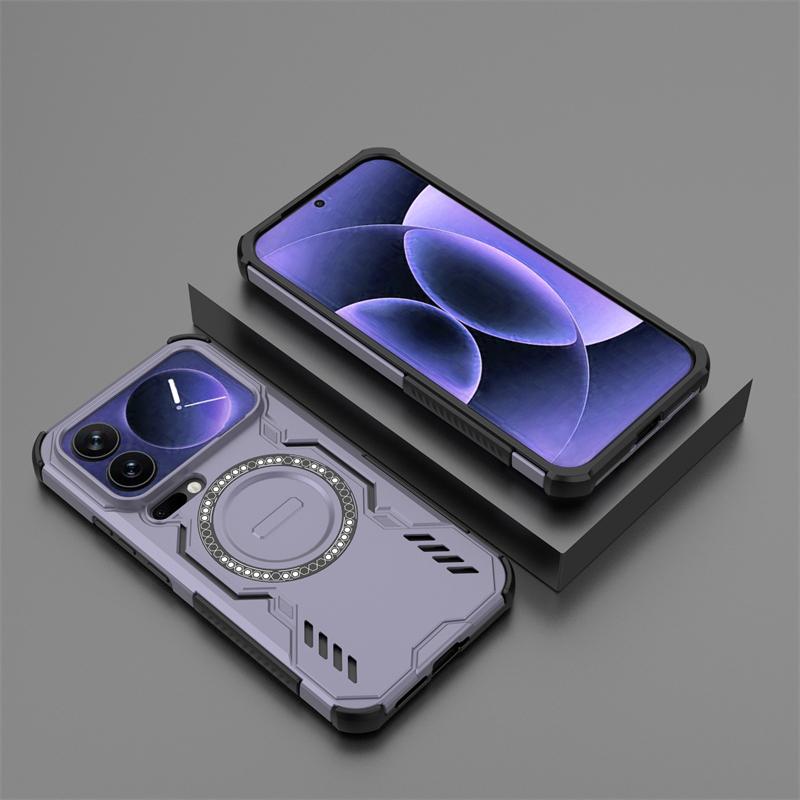 Для чехла Xiaomi 17 Pro Max Для Xiaomi 17 Pro Max Броня Магнитная адсорбция Беспроводная зарядка Задняя крышка Для чехла Xiaomi 17 Pro Max