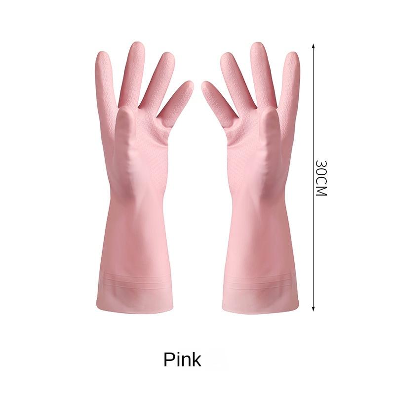 3342 Kitchen Dishwashing Gloves Thickened Durable Waterproof Cleaning Housework Women'S Laundry Latex Rubber Gloves