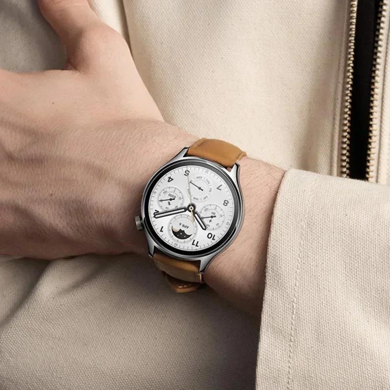 Кожаный ремешок для Xiaomi Watch S3 S1 Pro/S1 и MI Color 2/S1 Active Кожаный ремешок для универсального браслета 22 мм Аксессуары