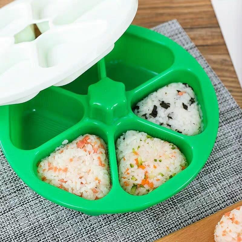 6 In 1 Triangle Rice Ball Sushi Lunch Box Japanese Sushi Mold for Making Seaweed Rice Roll Making Tool Mold