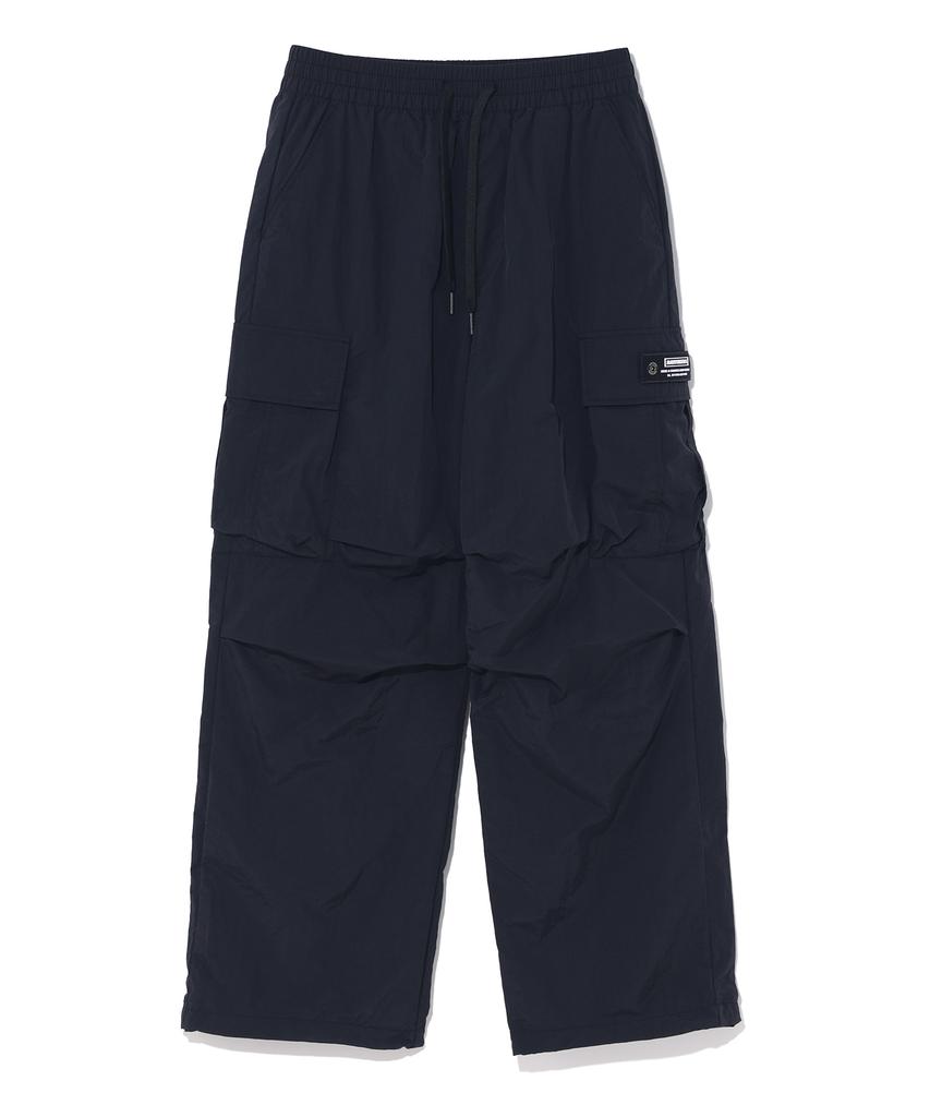 RAYFIKERS Wide Cargo Parachute Pants Mq2Pu364_Black