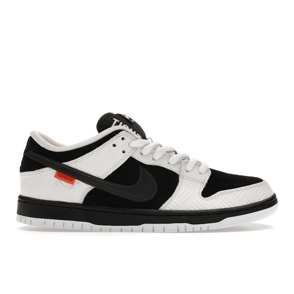 TIGHTBOOTH X Nike Dunk Low SB Unisex Sneakers White Black Safety-Orange FD2629-100