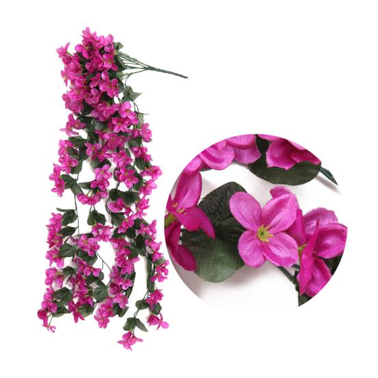 Outdoor Artificial Fall Fake Flowers Hanging Vines UV Resistant Faux Flowers Realistic Look Home Garden Decor