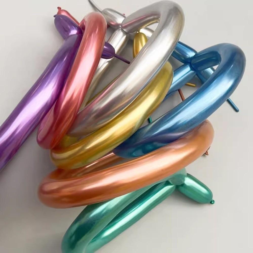 100Pcs Glossy Metal Latex Balloons Metallic Inflatable Balloon Decorations Party Decoration